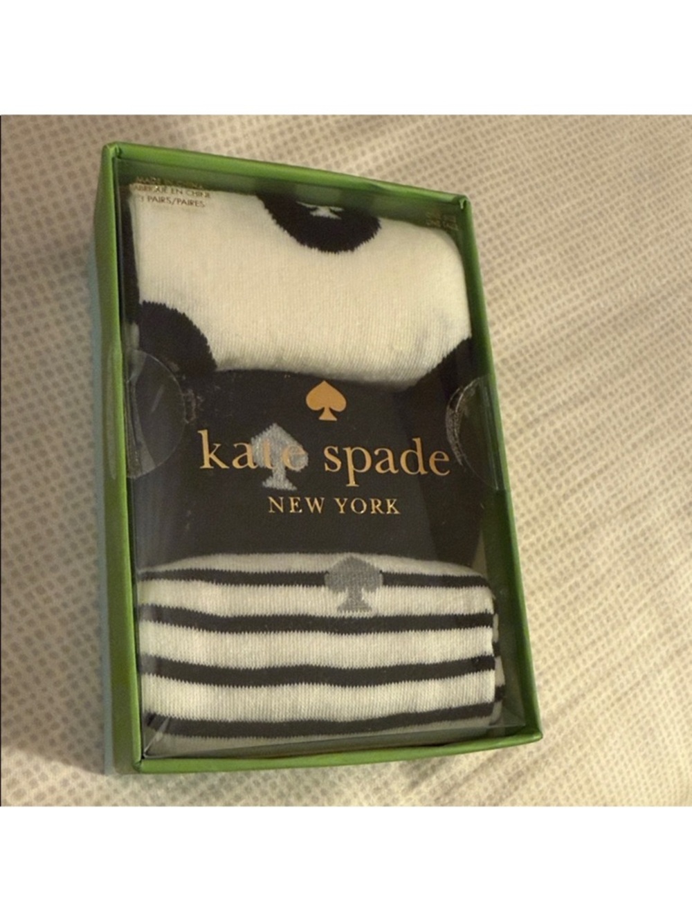 Kate Spade 3-Piece Patterned Sock Set